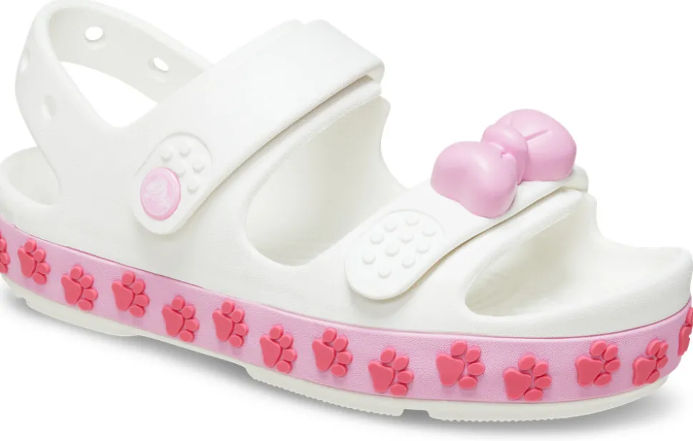Crocband Cruiser Pet Sandal T - WHITE/PINK