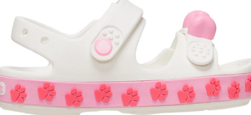 Crocband Cruiser Pet Sandal T - WHITE/PINK
