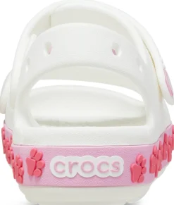 Crocband Cruiser Pet Sandal T - WHITE/PINK