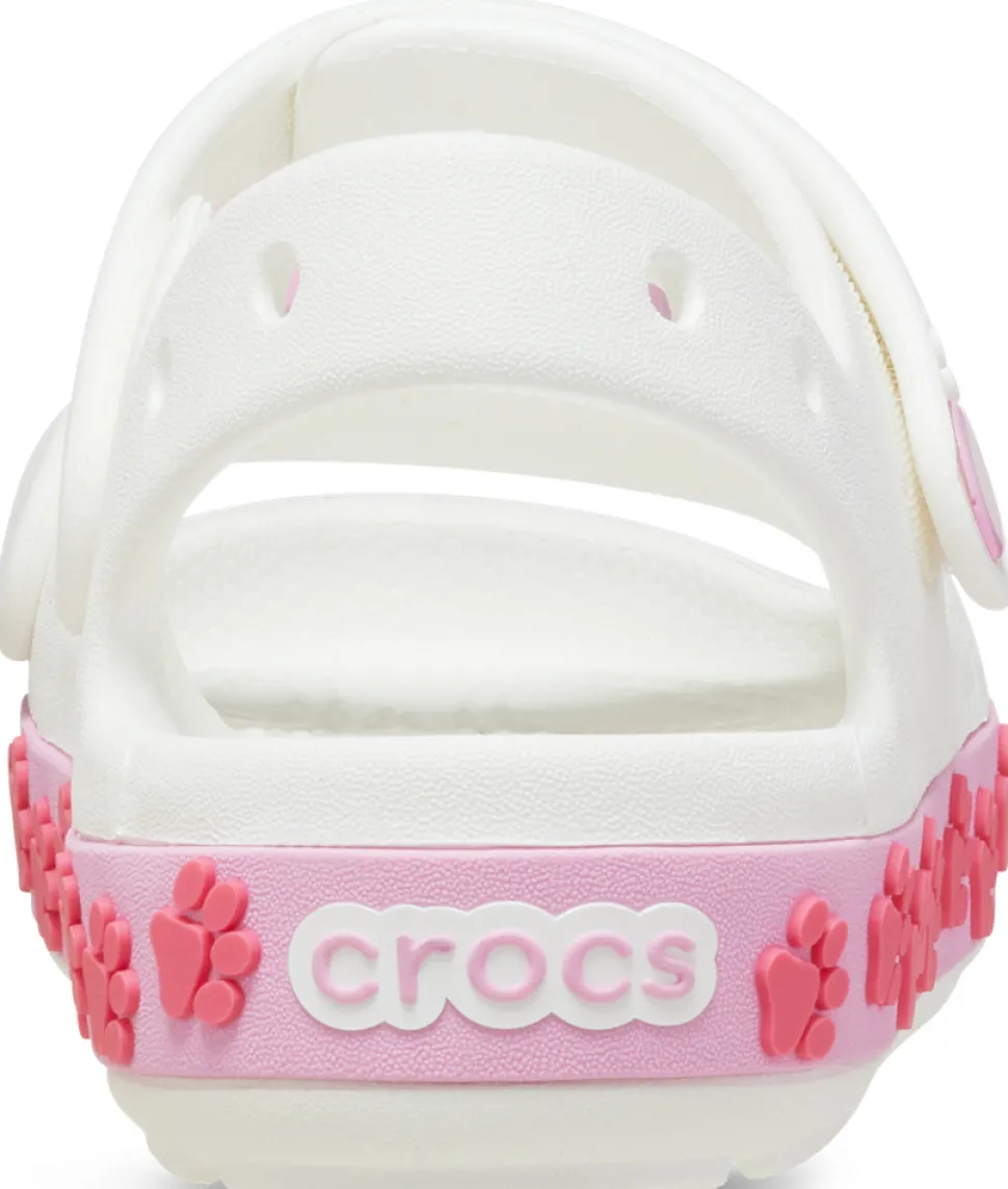 Crocband Cruiser Pet Sandal T - WHITE/PINK