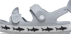 Crocband Cruiser Shark Sandal - LIGHT GREY