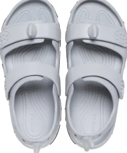 Crocband Cruiser Shark Sandal - LIGHT GREY