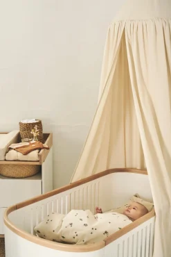 Curve puslekommode - hvid/eg