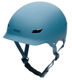 Cykelhjelm med retrolook - vintageblå S/M