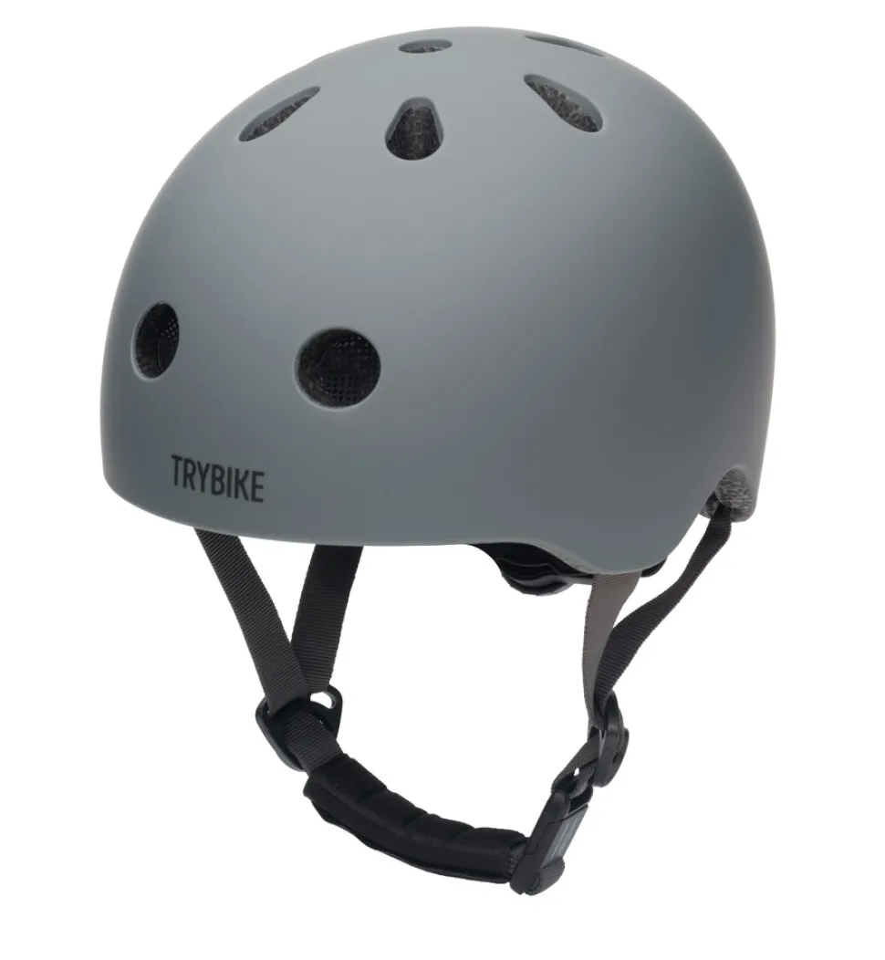 Cykelhjelm med retrolook – antracitgrå XS