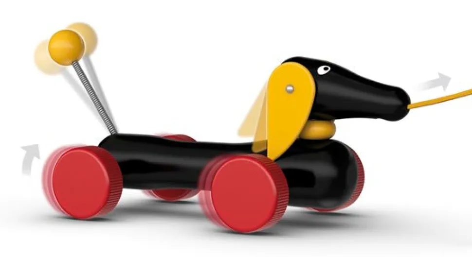 Dachsie, hund, Pull along - FSC®