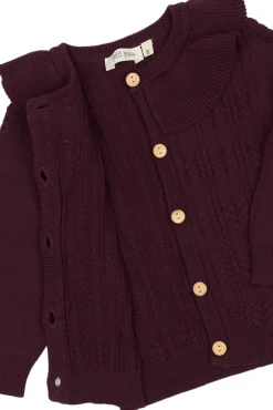 Dalia Cardigan - Dark Grape