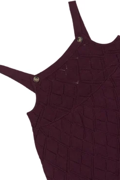 Dalia Strik Kjole - Dark Grape