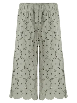 Dally brede bukser - FOREST FOG