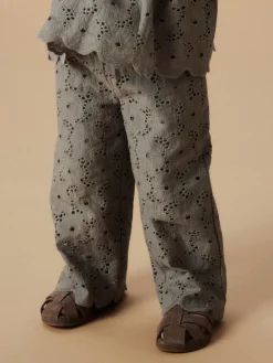 Dally brede bukser - FOREST FOG