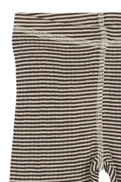 Dante Uld Leggings - Coffee Bean/Dark Off White