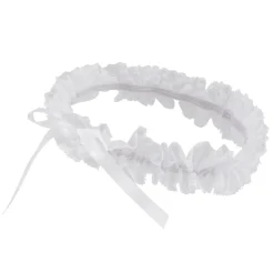 Dåbs pandebånd - HVID