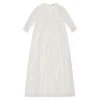 Dåbskjole i tyl - Off White