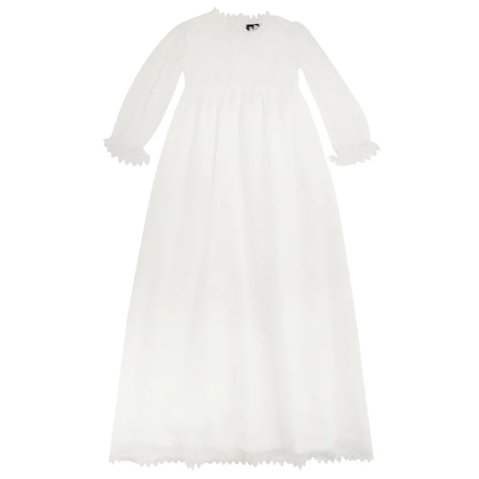 Dåbskjole I Tyl - Off White