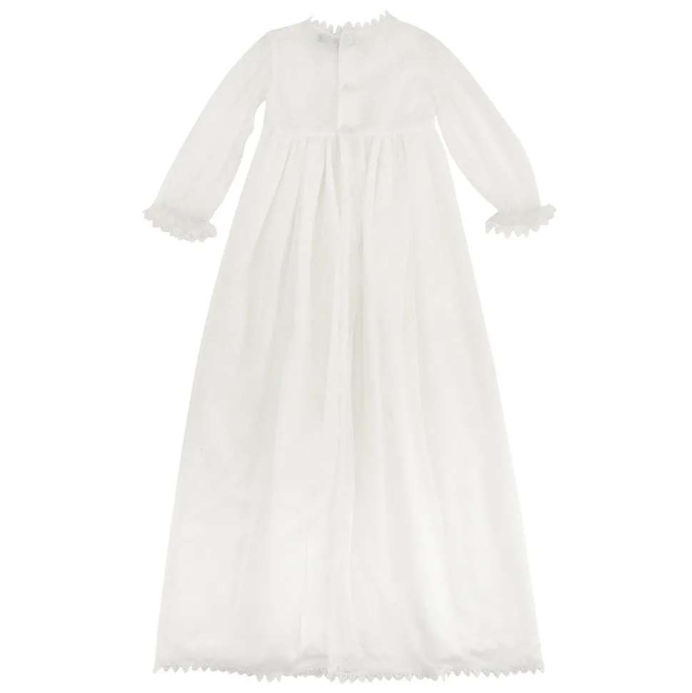 Dåbskjole I Tyl - Off White