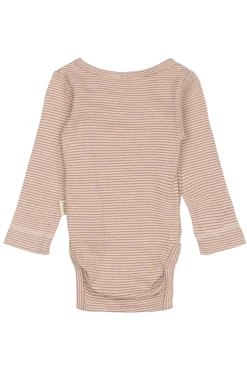 Dian Body Langærmet - Nostalgic Rose/Dark Off White