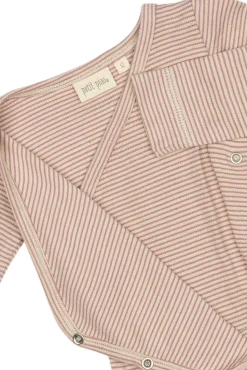 Dian Body Langærmet - Nostalgic Rose/Dark Off White