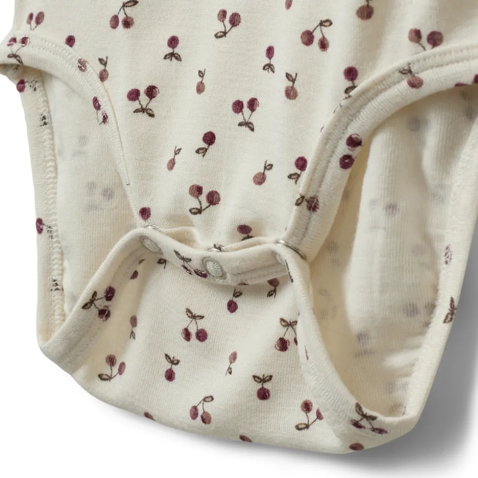 Dicte Langærmet Body - Cherry