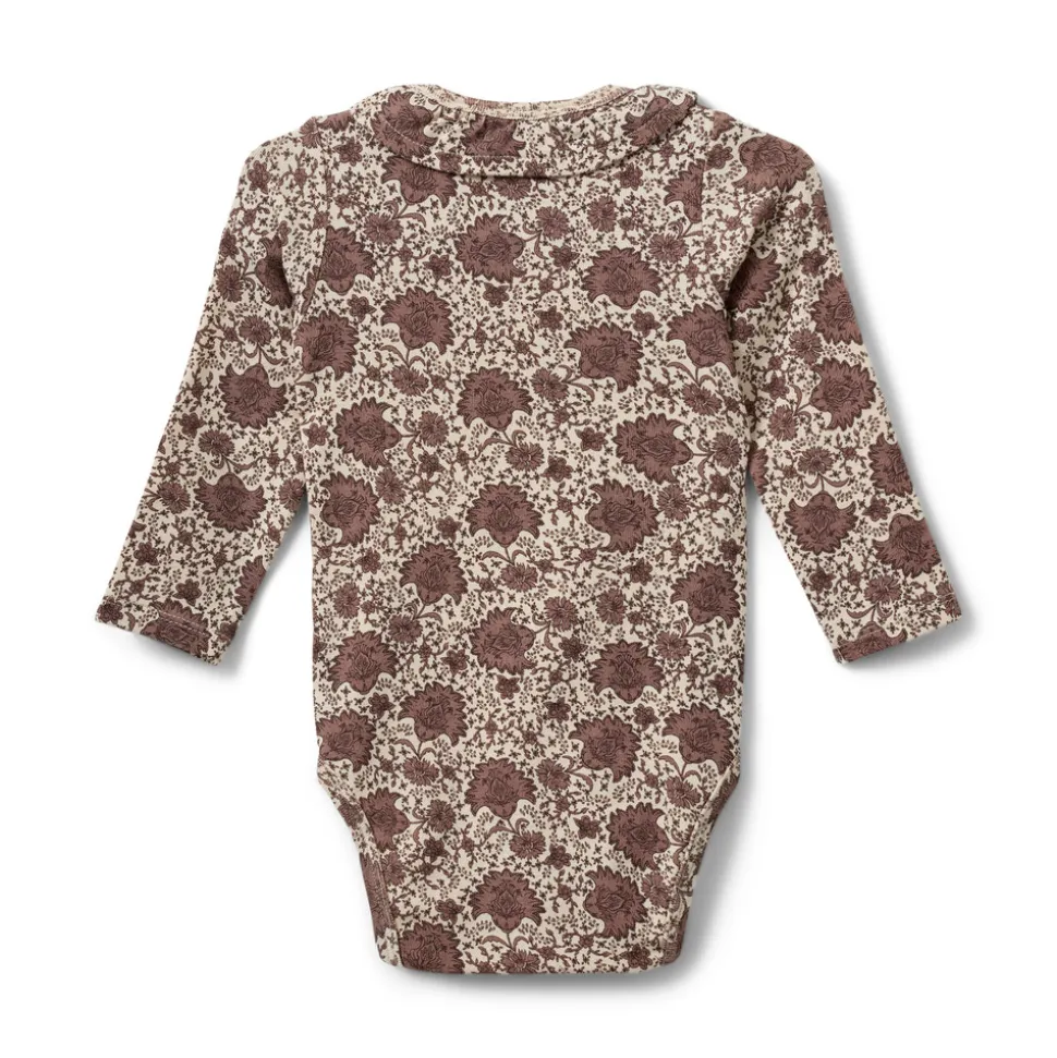 Dicte Langærmet Body - Flower