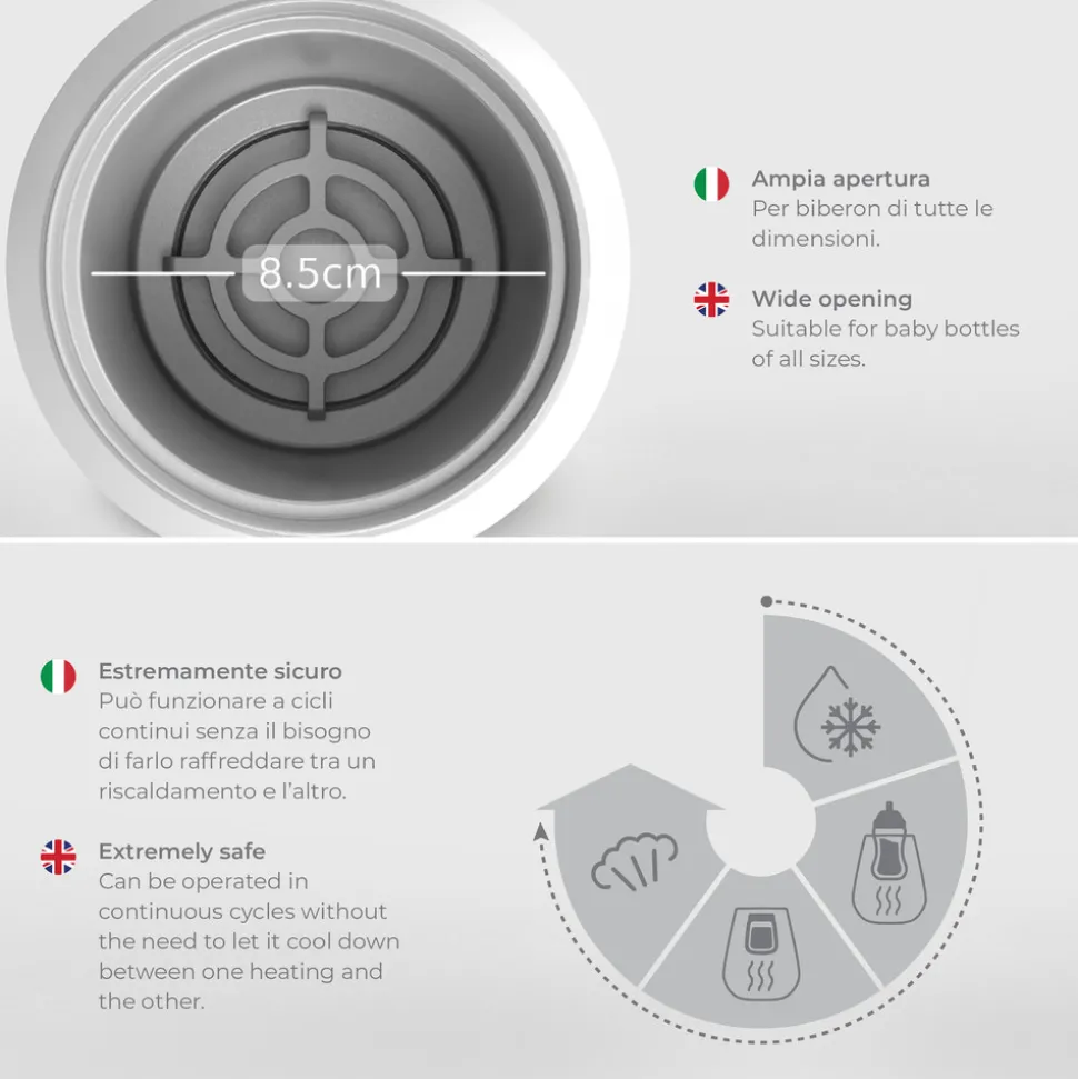 Digital flaskevarmer og sterilisator