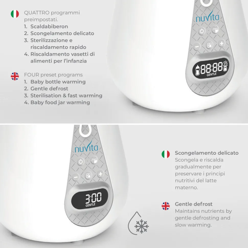 Digital flaskevarmer og sterilisator