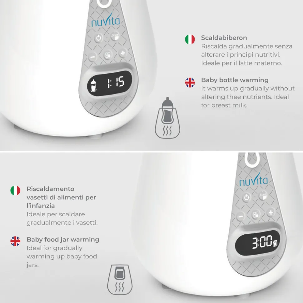 Digital flaskevarmer og sterilisator