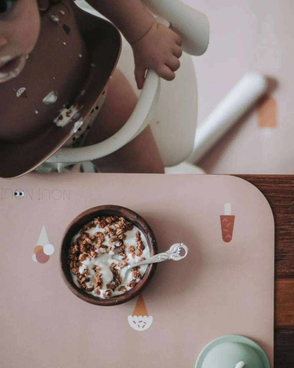 Dækkeserviet - is rose