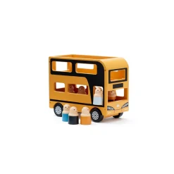 Dobbeltdækkerbus i træ