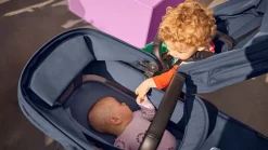 Donkey 5 søskendevogn complete - midnight black/black stel