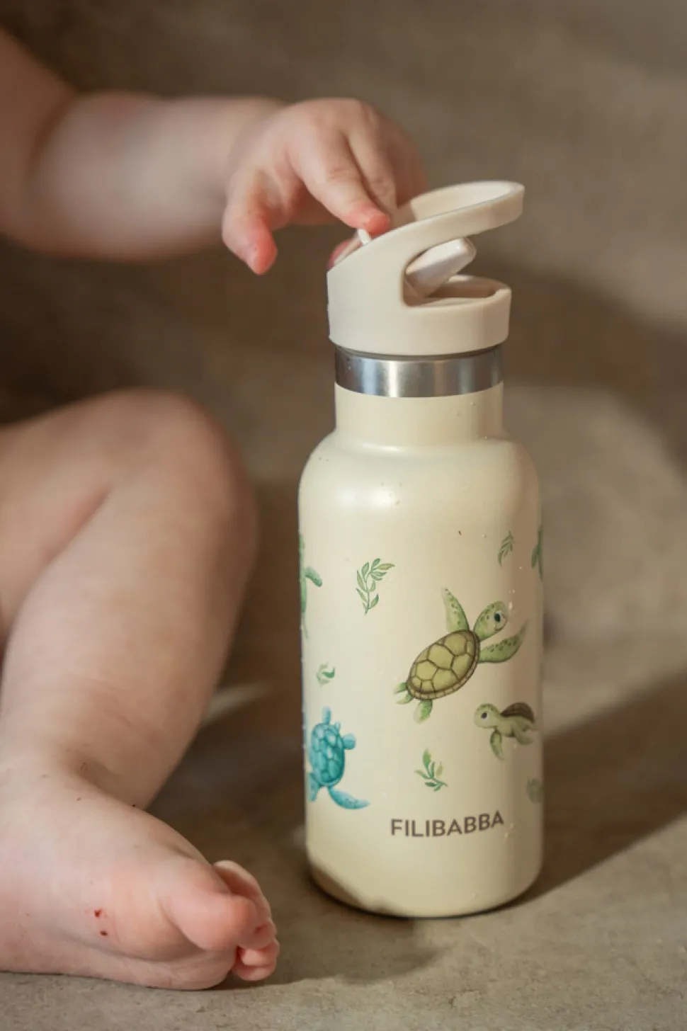 Drikkeflaske i rustfrit stål - First Swim