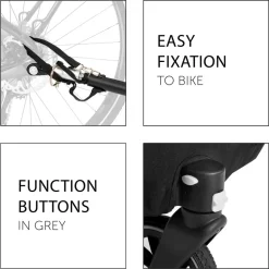 Dryk duo cykelanhænger - melange grey