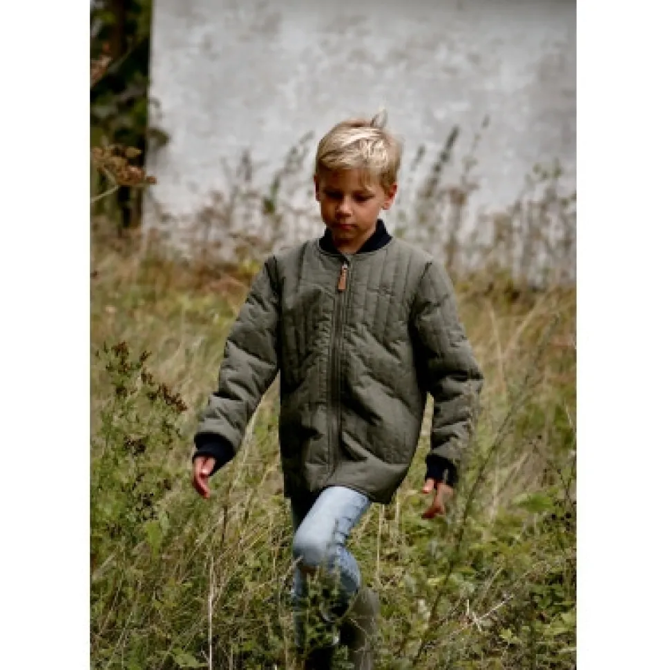 Duvet jakke - DUSTYOLIVE