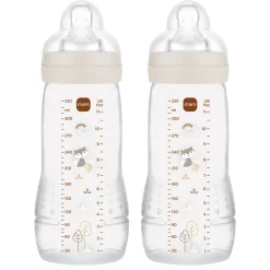Easy Active Baby Bottle 330ml 2pk Neutral