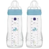 Easy Active Baby Bottle 330ml 2pk Blue