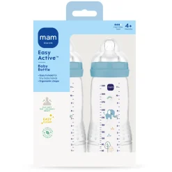 Easy Active Baby Bottle 330ml 2pk Blue