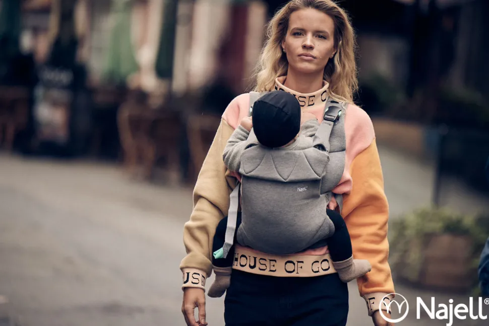 Easy Soft Bæresele - Mercury Grey (jersey)