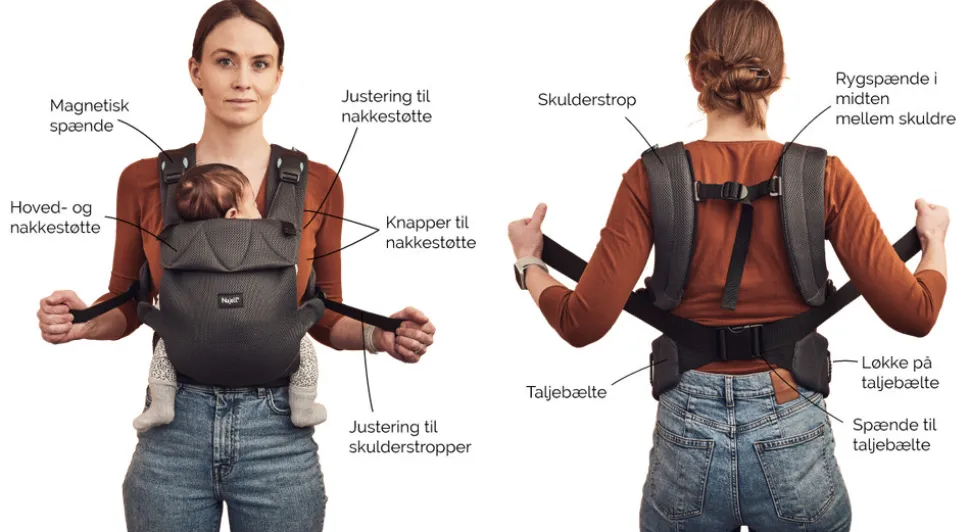 Easy Soft Bæresele - Mercury Grey (jersey)