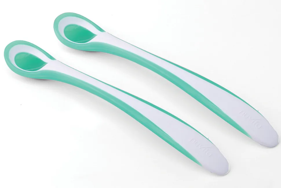 EasyEating grøn - 2 termosensitive skeer