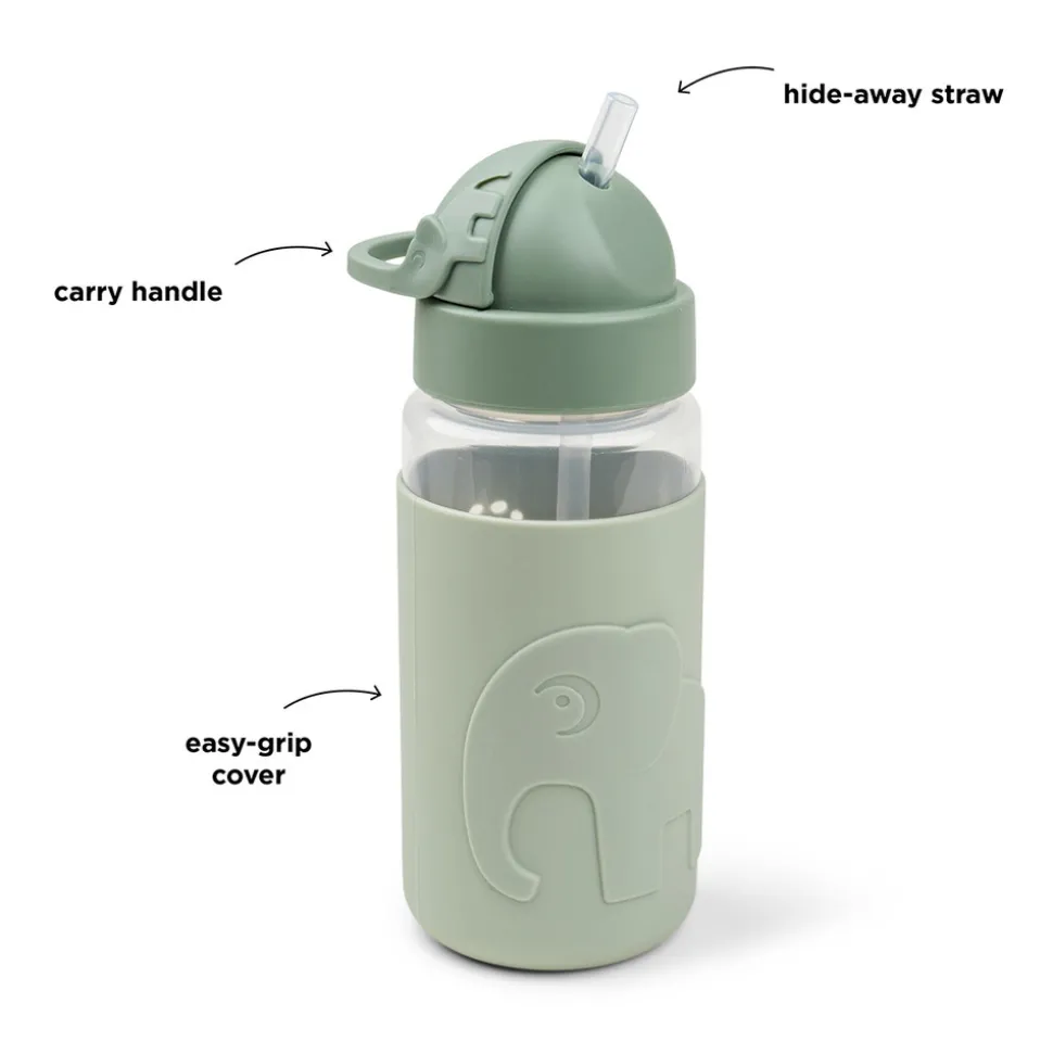 Easy-grip drikkedunk m/ sugerør Elphee Grøn