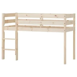 ECO Comfort halvhøj seng med madras - 70x160 cm. - natur