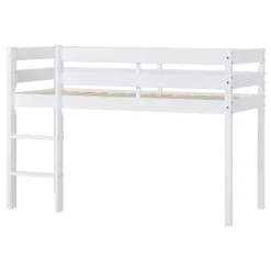ECO Comfort halvhøj seng 70x160 cm. - hvid