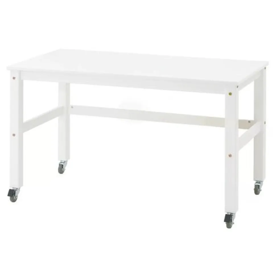 ECO Dream Halvhøj seng (delbar) hvid, med rumdeler og skrivebord