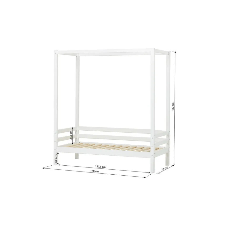 ECO Dream Himmelseng hvid, med himmel