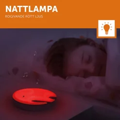 Elefanten Emmy, natlampe m. musik