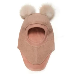 Elefanthue m. Alpaca Pompoms - Rose Melange