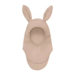 Elefanthue m. Ører Uld Fleece - Mahogany Rose