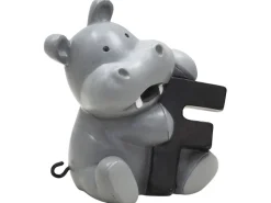 F bogstav med flodhest til navnetog