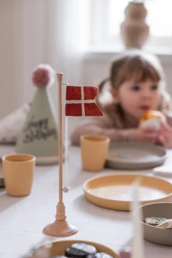 Fødselsdags bordflag, træ