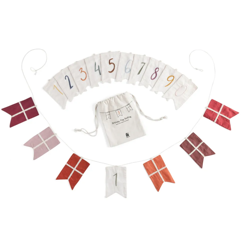 Fødselsdags flagranke, tal 0-9