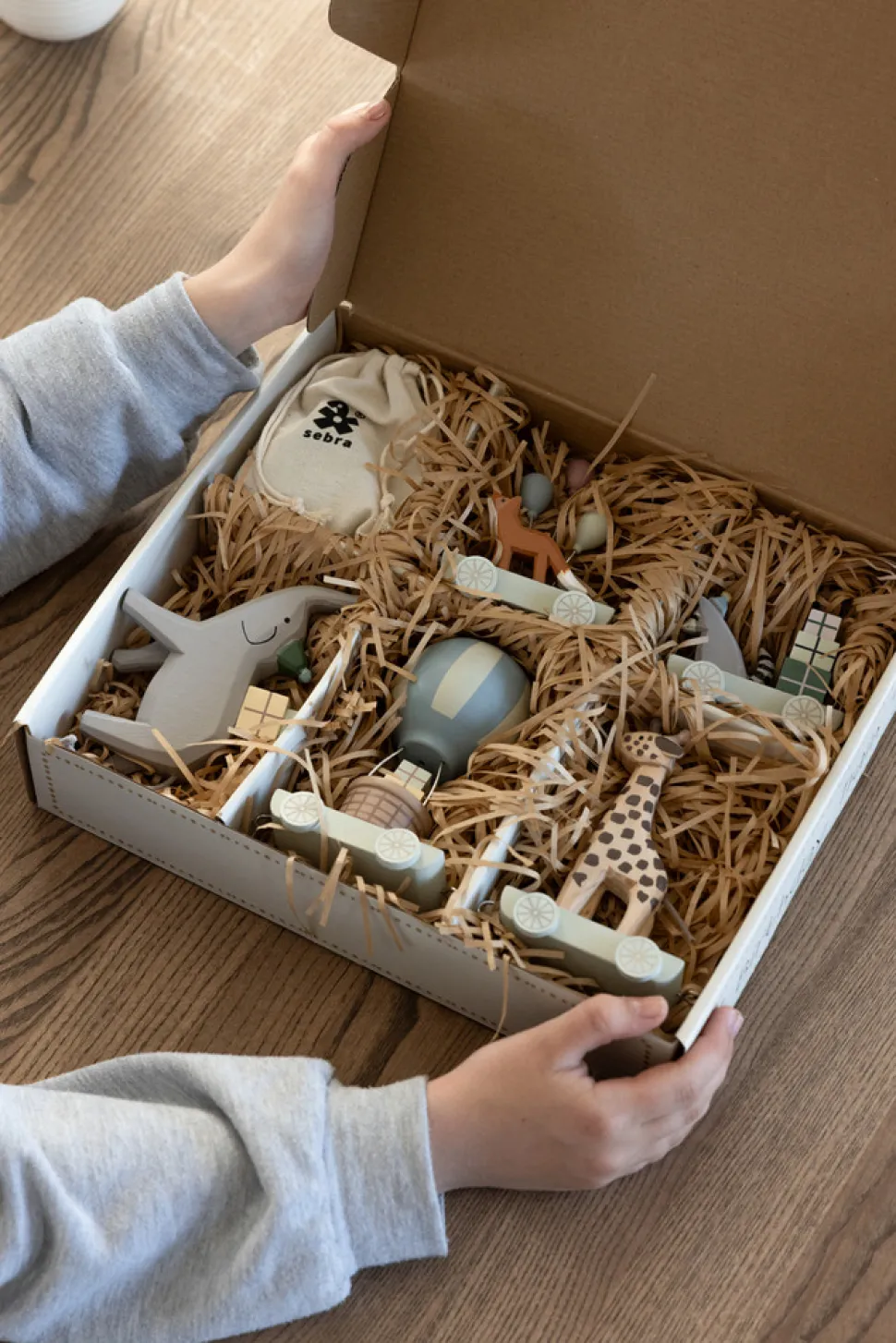 Fødselsdagstog, træ, World of Sebra